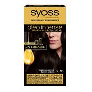 Farby do włosów i szampony koloryzujące - Syoss Oleo Intense 2-10 brązowa czerń - miniaturka - grafika 1