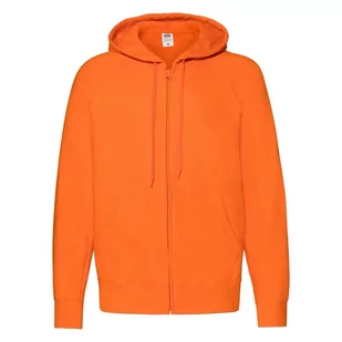 Bluza męska z kapturem i zamkiem Lightweight Fruit of the Loom - Pomarańczowy S - Bluzy męskie - miniaturka - grafika 1