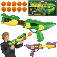 Zabawki militarne - Pistolet krokodyl na miękkie kulki - miniaturka - grafika 1