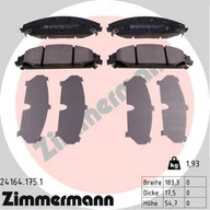 Klocki hamulcowe - Klocki hamulcowe - komplet ZIMMERMANN 24164.175.1 - miniaturka - grafika 1
