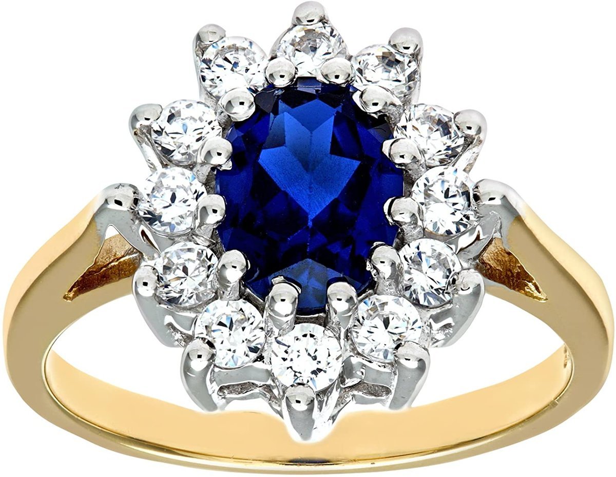 Citerna Woman Ring Gold 9ct 375 Topaz Zirconia Size 62 (19,70) DIV046B-V