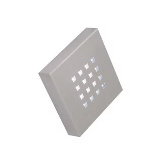 Lampy ogrodowe - Kinkiet elewacyjny CIEL004-6 202659 Polux LED 6500K 2W kwadratowy IP44 beżowy - grafika 1