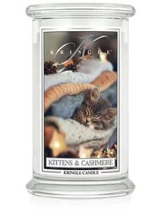 Kittens & Cashmere - Kringle Candle - duża świeca z dwoma knotami (624g) - Świece - miniaturka - grafika 1