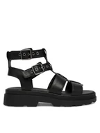 Sandały damskie - Clarks Sandały Orinoco3 Cove 26186087 Czarny - miniaturka - grafika 1