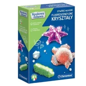 Zabawki interaktywne dla dzieci - Clementoni Naukowa Zabawa Zestaw Fluorescencyjne Kryształy 8+ - miniaturka - grafika 1