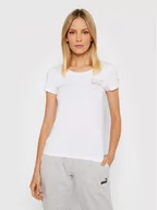 Koszulki i topy damskie - Emporio Armani EA7 T-Shirt 8NTT65 TJDQZ 1100 Biały Slim Fit - miniaturka - grafika 1