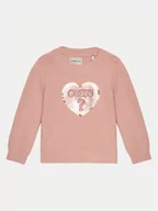 Swetry dla chłopców - Guess Sweter K4BR02 Z3220 Różowy Regular Fit - miniaturka - grafika 1