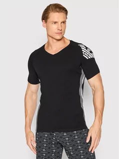 Koszulki męskie - Emporio Armani Underwear T-Shirt 111760 2R725 00020 Czarny Regular Fit - grafika 1