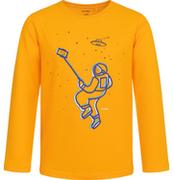 Moda i Uroda OUTLET - T-shirt z długim rękawem dla chłopca, z kosmonautą, pomarańczowy, 9-13 lat - miniaturka - grafika 1
