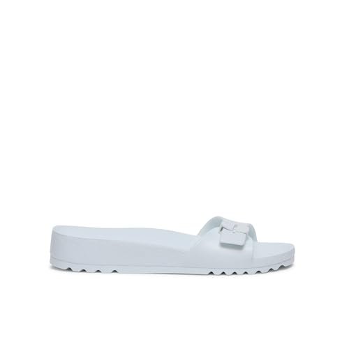 Scholl Bahia 1 pasek, sandały damskie, 40 EU, Kolor biały, 40 EU