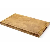 Akcesoria gastronomiczne - Deska do serwowania podawania potraw DĘBOWA sztorcowa 32.5x26.5cm grubość 3cm - miniaturka - grafika 1