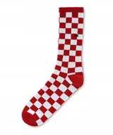 Skarpetki męskie - Skarpetki Vans CHECKEBOARD VA3H3ORLM Red/White - miniaturka - grafika 1