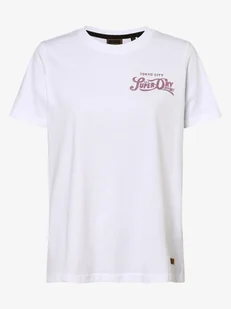 Superdry - T-shirt damski, biały - Koszulki i topy damskie - miniaturka - grafika 1