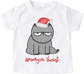 Koszulki dla dziewczynek - Świąteczna dziecięca koszulka santa131 - miniaturka - grafika 1