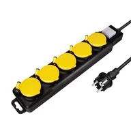 Listwy zasilające - LogiLink 5 gniazd IP44 1.5m LPS255 - miniaturka - grafika 1