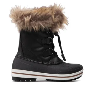 Śniegowce CMP Kids Anthilian Snow Boot Wp 30Q4594 Czarny - Buty dla chłopców - miniaturka - grafika 1