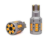 Żarówki samochodowe - żarówka LED W16W 12-24V 100% CAN pomarańczowa bez błędu - miniaturka - grafika 1