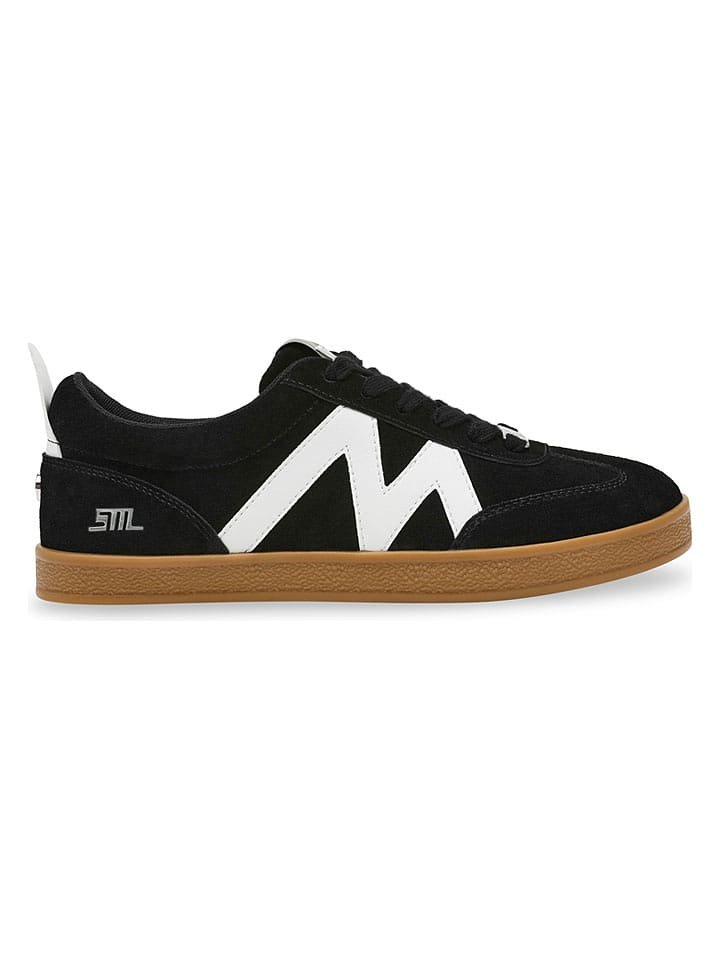 Steve Madden Skórzane sneakersy w kolorze czarnym