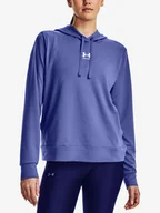 Koszulki sportowe damskie - Koszulka damska Under Armour  Rival Terry Hoodie-BLU M - miniaturka - grafika 1