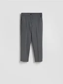 Spodnie damskie - Reserved - Spodnie cygaretki z kantem - szary - miniaturka - grafika 1