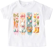 Koszulki dla dziewczynek - Koszulka z wielkanocnym motywem - miniaturka - grafika 1