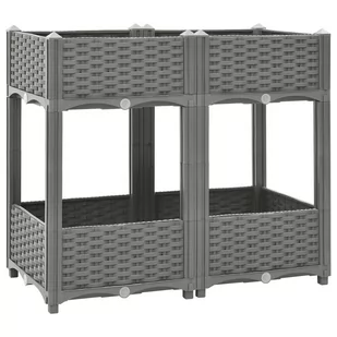 Donica do podwyższonej rabaty, 80x40x71 cm, polipropylen Lumarko - Donice - miniaturka - grafika 1