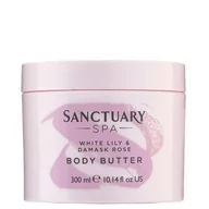 Balsamy i kremy do ciała - Sanctuary Spa White Lily & Damask Rose Masło do ciała 300 ml - miniaturka - grafika 1
