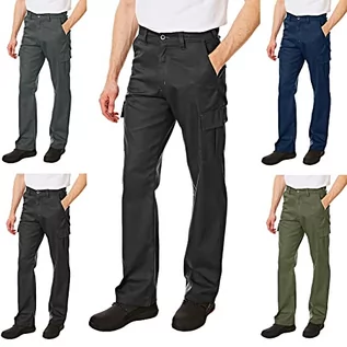 Spodnie męskie - Lee Cooper 205 męskie spodnie robocze, długie spodnie LCPNT205 PANT BLACK 40S - grafika 1