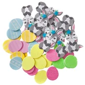 Scrapbooking - Naklejki Z Pianki Króliczki I Pisanki 44Szt Dalprint - miniaturka - grafika 1