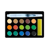 Zabawki kreatywne - Janod Zestaw farb z numerem zwierząt leśnych - 2 obrazy do wykonania - The Calme Warsztaty - kreatywny zestaw do wypoczynku dla dzieci - od 7 lat, J07983 J07983 - miniaturka - grafika 1