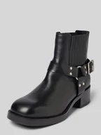 Botki damskie - Buty ze skóry na słupku model ‘BREAKER’ - miniaturka - grafika 1