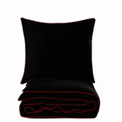 Pościel - Pościel Basic Bawełniana 140X200 Czarna - miniaturka - grafika 1