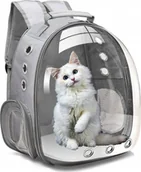 Transportery dla kotów - Korbi TRANSPORTER PLECAK TORBA DLA KOTA PSA KRÓLIKA WODOODPORNY PRZEZROCZYSTY GR - miniaturka - grafika 1