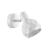 Lampy ścienne - Biała lampa ścienna na przegubie SPL-3480-1-W z serii HARLEY - miniaturka - grafika 1