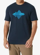Koszulki i topy damskie - Koszulka szybkoschnąca Helly Hansen Skog Recycled Graphic T-Shirt - navy - miniaturka - grafika 1