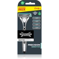 Maszynki do golenia i wkłady - Wilkinson Sword Sword Quattro Titanium Sensitive maszynka do golenia zapasowe ostrza 4 szt - miniaturka - grafika 1
