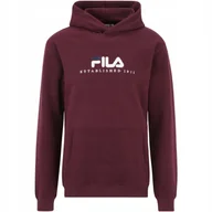 Bluzy męskie - Bluza męska Fila Brunssum burgundowa FAU0145 40107 XL - miniaturka - grafika 1