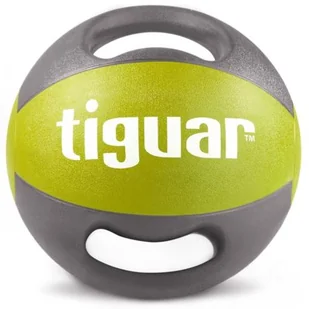 Tiguar Piłki lekarska z uchwytami 7kg (oliwka) TI-PLU007 - Piłki do ćwiczeń - miniaturka - grafika 1
