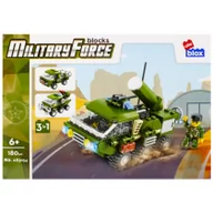Klocki - Klocki Militaria 3W1 Pojazd Wojskowy 180 Elementów Alleblox Ab3034 - miniaturka - grafika 1