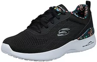 Sneakersy damskie - Skechers Damskie 149756 BKMT Sneakersy, czarne siateczki/wielokolorowe wykończenie, rozmiar 5,5 UK, Black Mesh Multi Trim, 38.5 EU - miniaturka - grafika 1