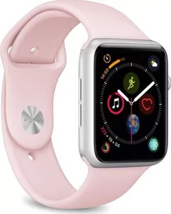 PURO ICON Elastyczny pasek sportowy do Apple Watch 38 / 40 mm (S/M &amp; M/L) Piaskowy róż AW40ICONROSE - Akcesoria do smartwatchy - miniaturka - grafika 1