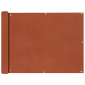 Parawany - vidaXL Parawan balkonowy z tkaniny oxford, 90x600 cm, terakota vidaXL - miniaturka - grafika 1