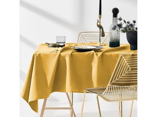 Room99 OBRUS PLAMOODPORNY AURA - Musztardowy 140x200 5908224004970 - Obrusy i serwetki - miniaturka - grafika 1