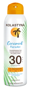 Kolastyna Sun Coconut Paradise SPF30 - transparentna sucha Mgiełka ochronna SPF 30 150 ml - Balsamy i kremy do opalania - miniaturka - grafika 1