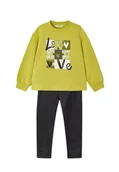 Bluzki dla dziewczynek - Compl. leggings fantasia Bambina Mayoral 4708-citronella - miniaturka - grafika 1