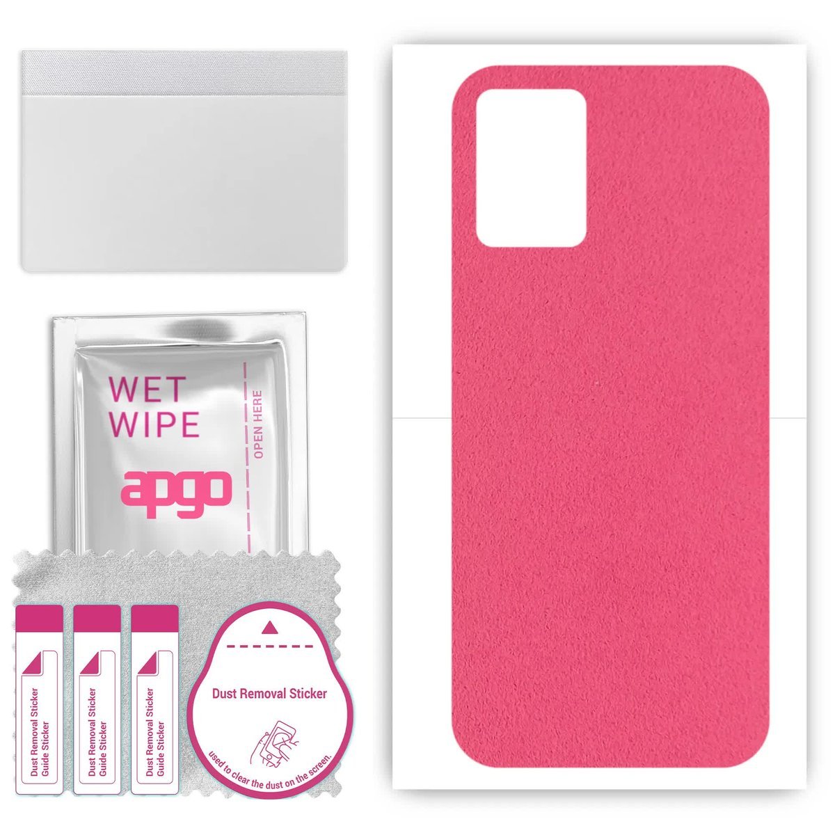 Folia naklejka skórka strukturalna na TYŁ Zamsz do Vivo T1X V2143 - Zamsz Różowy - apgo SKINS