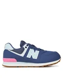 Buty dla dziewczynek - New Balance Sneakersy GC574NJ Granatowy - miniaturka - grafika 1