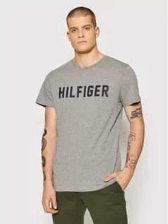 Koszulki męskie - Tommy Hilfiger T-Shirt Ss Tee UM0UM02011 Szary Regular Fit - grafika 1