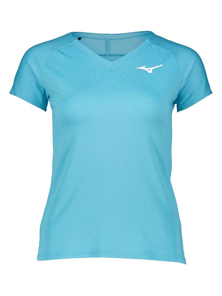 Mizuno Koszulka sportowa w kolorze błękitnym
