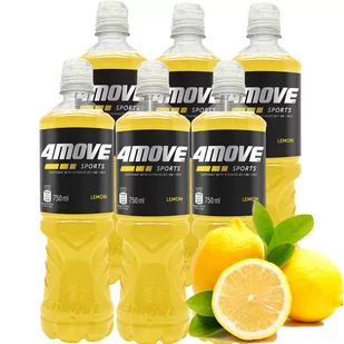 4Move Napój izotoniczny niegazowany o smaku cytrynowym 750 ml x 6 sztuk - Napoje energetyczne i izotoniczne - miniaturka - grafika 1